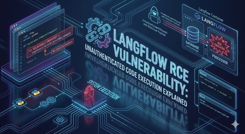 Langflow RCE Vulnerability Unauthenticated Code Execution Explained