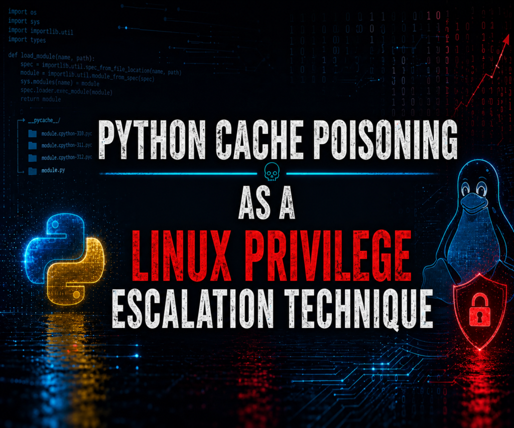 python cache poisoning as a linux privilege escalation technique