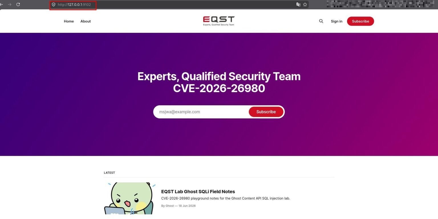 Sql Docker CVE-2026-26980: Ghost CMS SQL Injection (700+ Sites Compromised)
